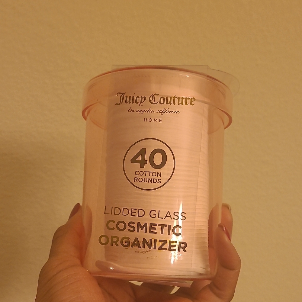 Juicy Couture Pink Cosmetic Lidded Organizer